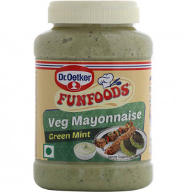 Dr. Oetker Fun foods Veg Mayonnaise, Green Mint  Plastic Jar  275 grams